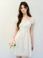 Square Neck Lace Dress