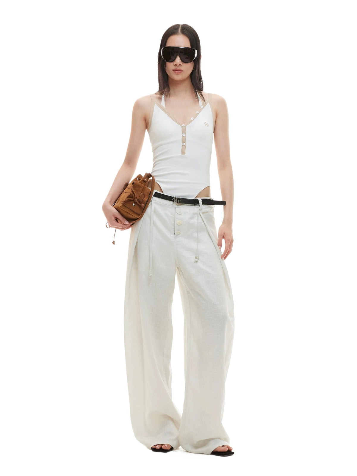 Contrast Trim V Bodysuit