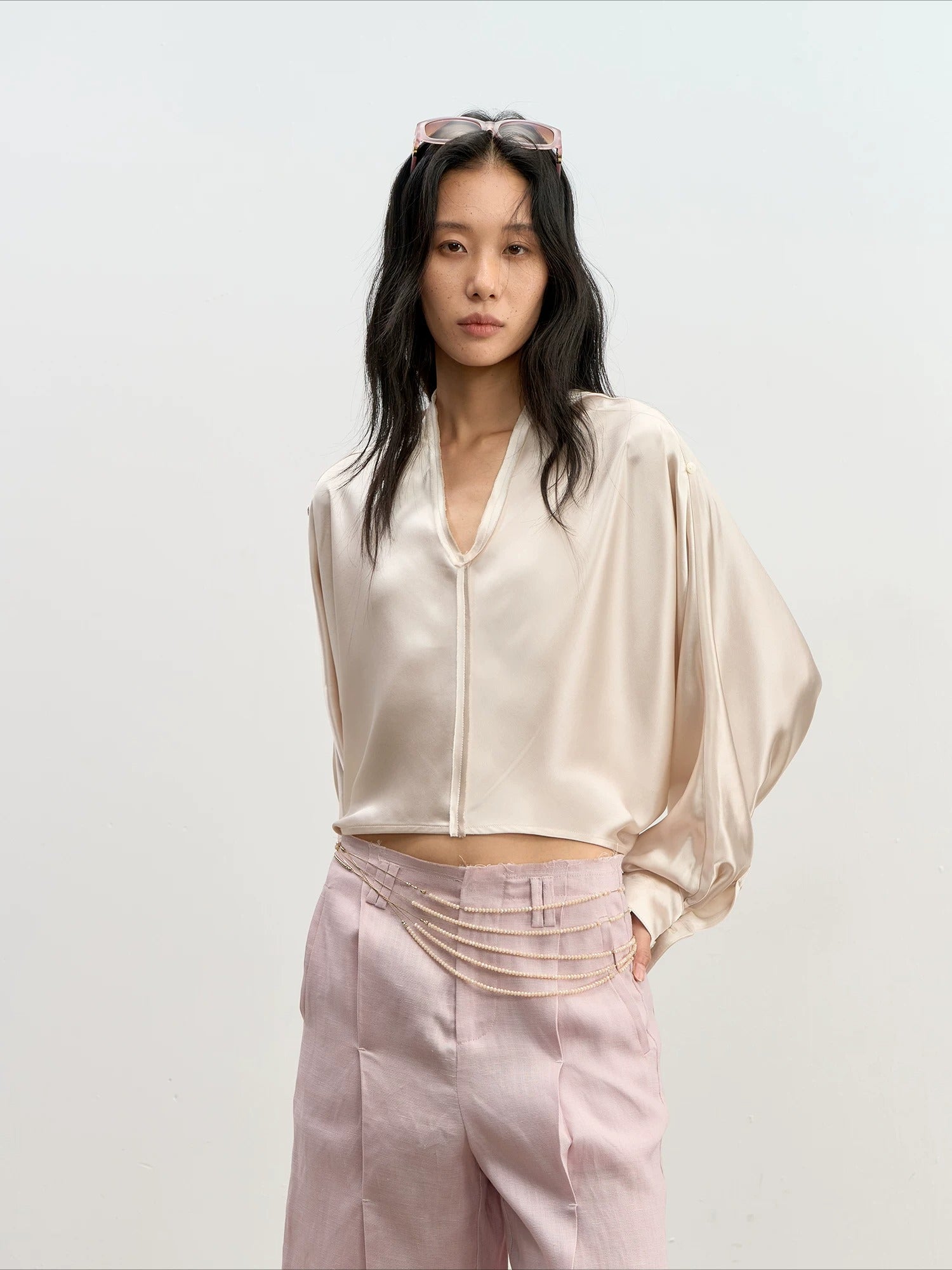 Acetate Satin Blouse