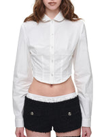 Tweed Cropped Jacket & Shorts Set