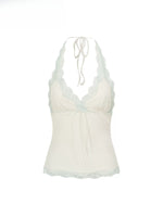 Lace Bow Halter Top