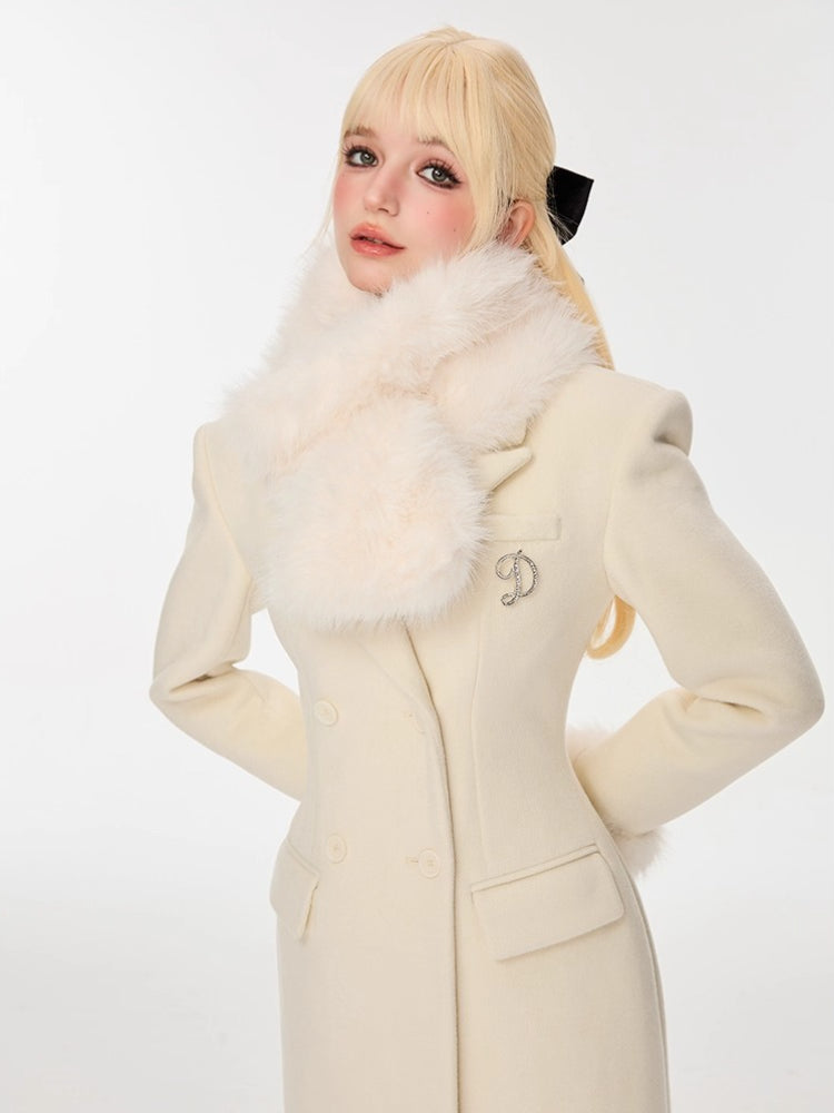 Wool-Blend Hourglass Double-Faced Coat