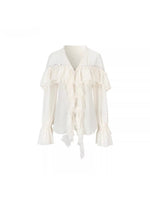 Ruffle Sheer Blouse