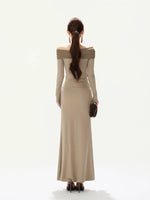 Mesh Shoulder Mermaid Dress