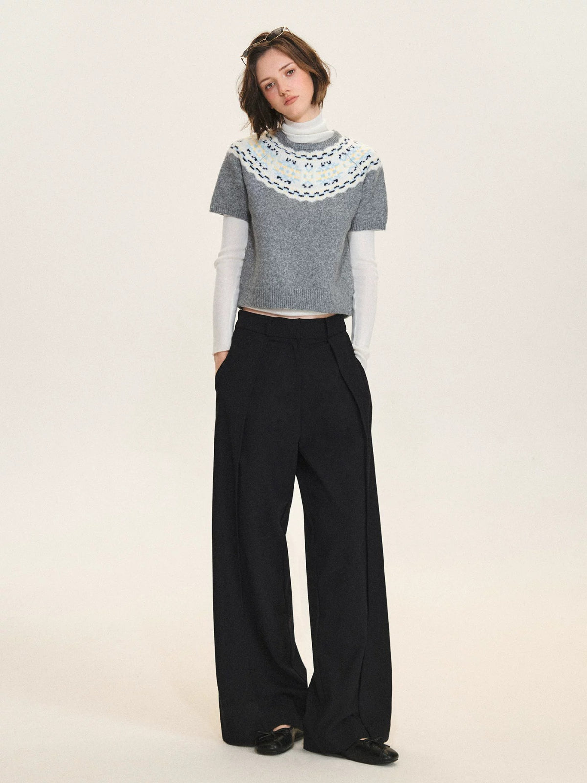 Fair Isle Cardigan &amp; Sweater Set