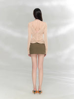 Reversible Wool Blend Cardigan