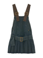 Vintage Denim Pinafore Mini Dress