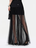 Sheer Tulle Maxi Skirt