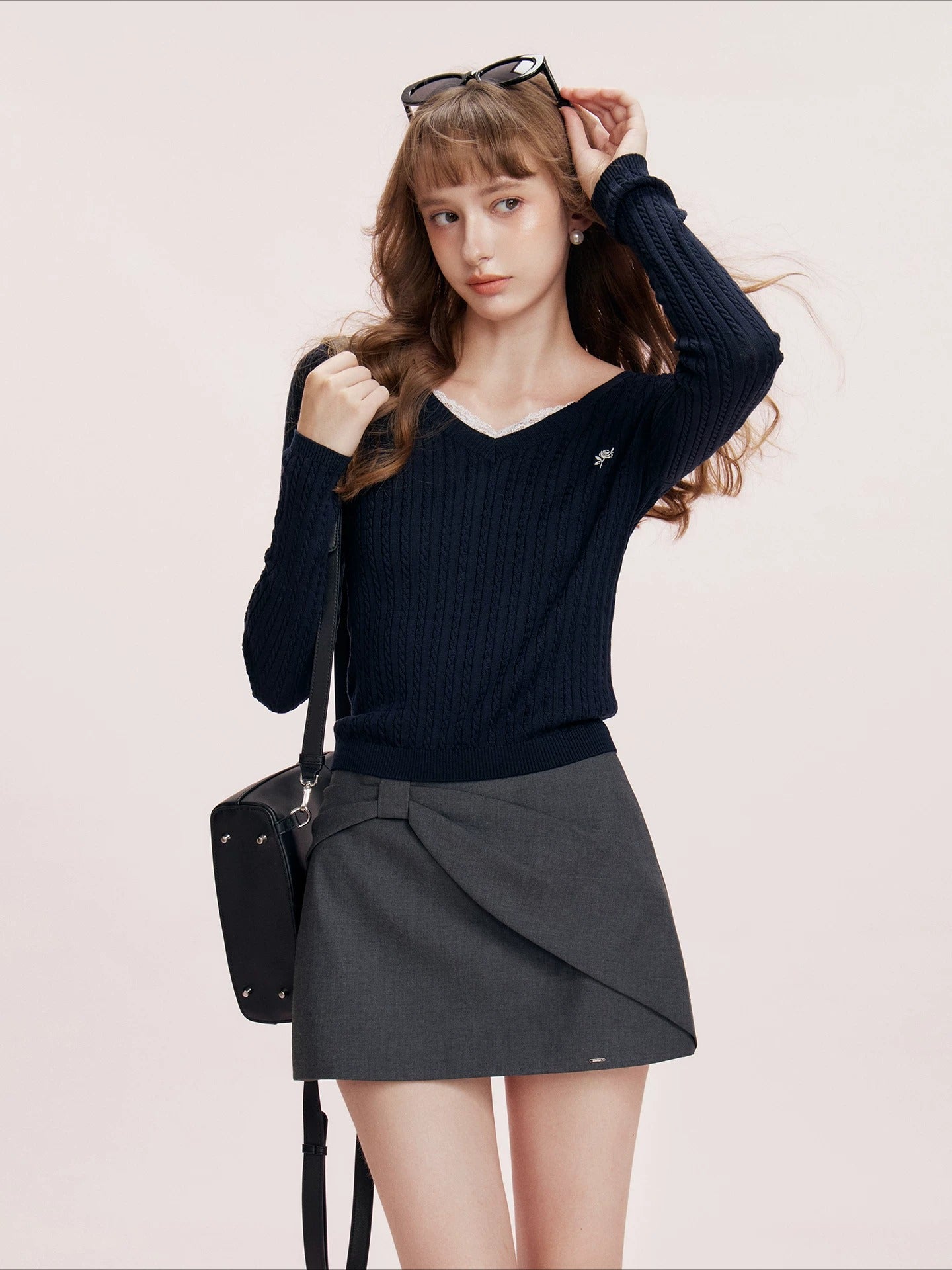 Bow A-Line Skirt