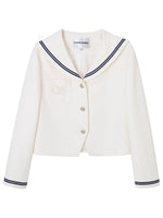 Nautical Embroidery Tweed Jacket