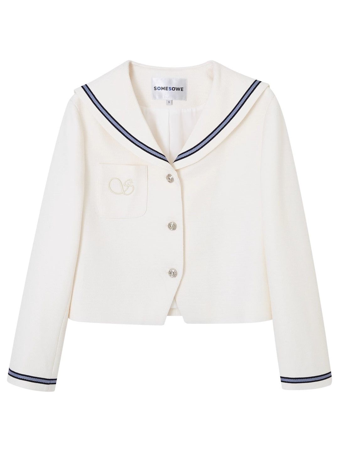 Nautical Embroidery Tweed Jacket