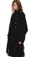 Napoleon Double Breasted Tweed Coat