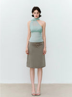 Scarf Mesh Bandeau Top