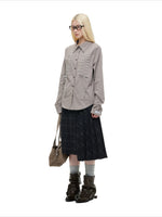 Lace-Up Bow Detail Relaxed Shirt