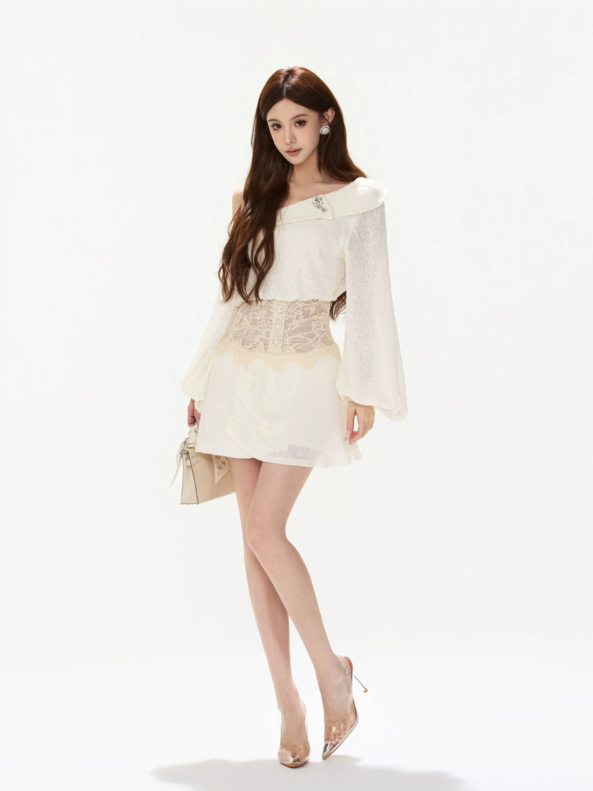 Rhinestone Lace Dress
