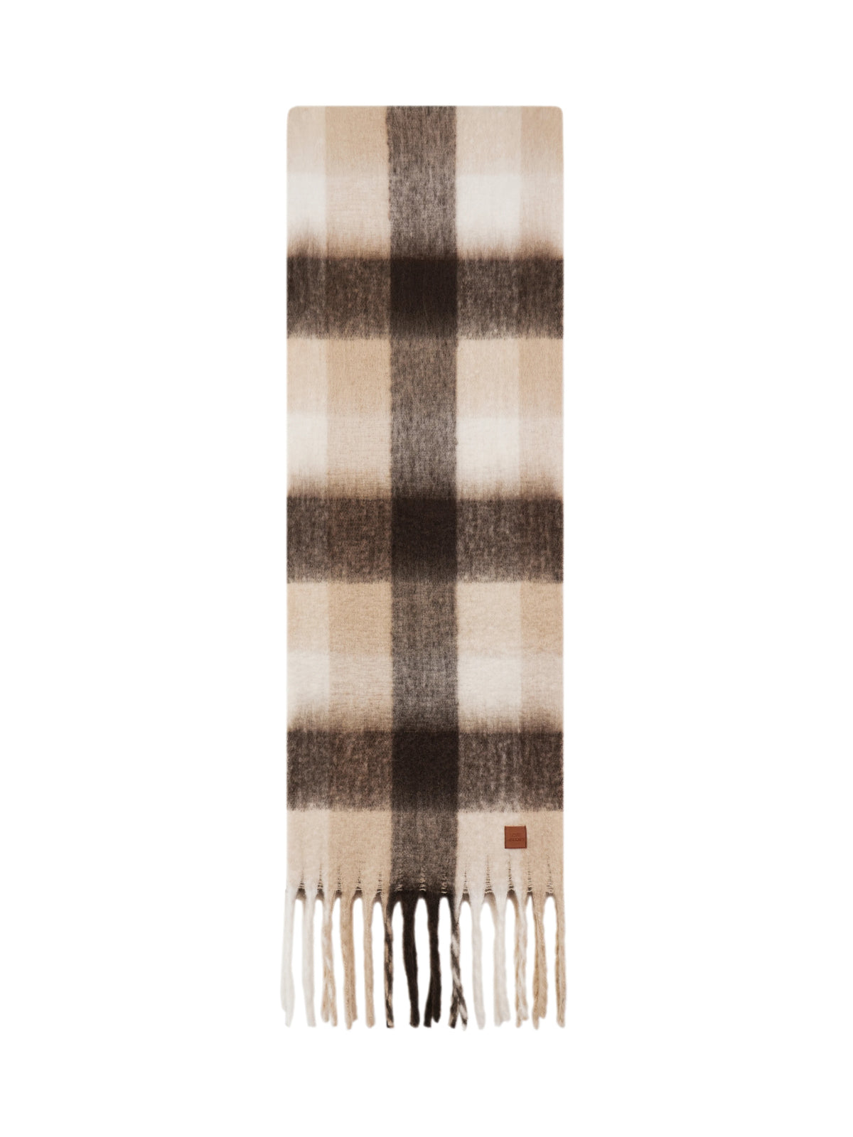 British Style Checked Fringed Scarf