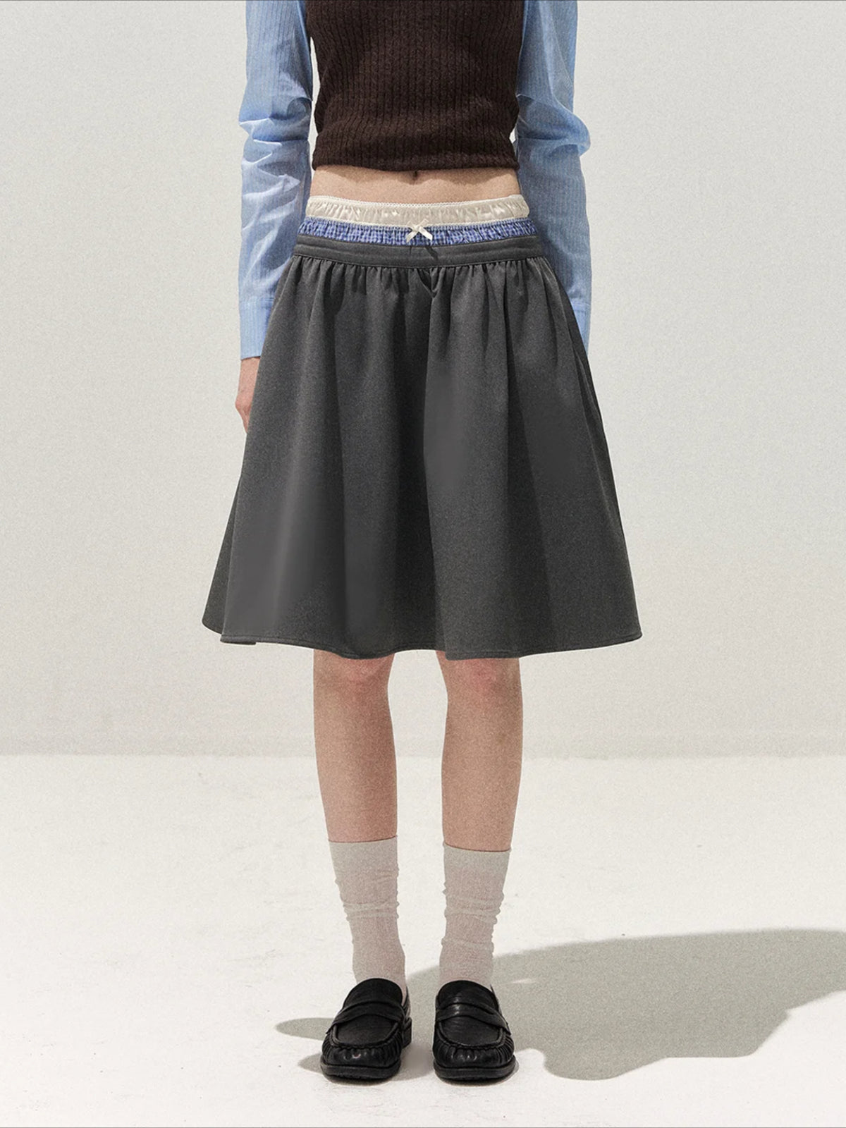 Ballet Pleated A Line Skirt