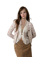 Floral Pocket Wool Cardigan
