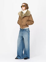 Oversized Fur Collar Down Jacket