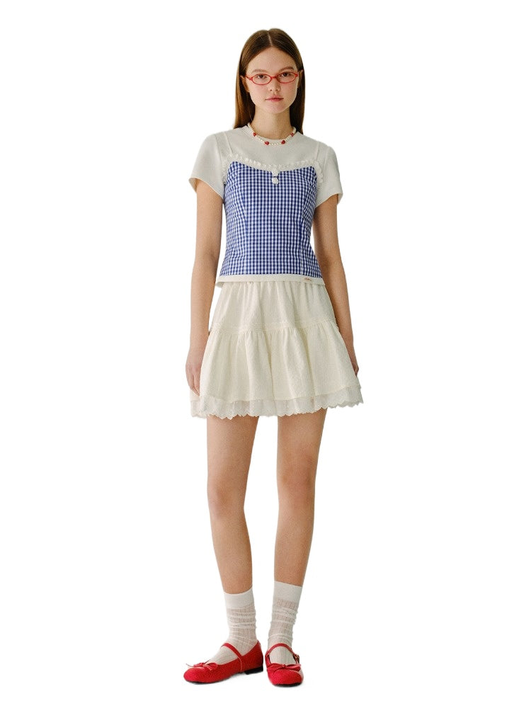 Ballet A-Line Lace Short Skirt