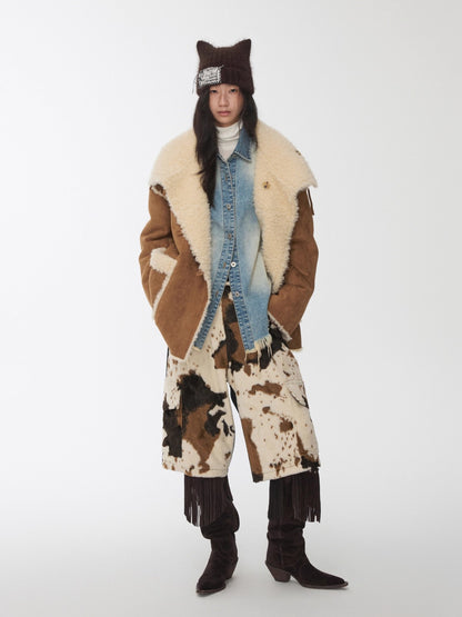 Reversible Shearling Toggle Jacket