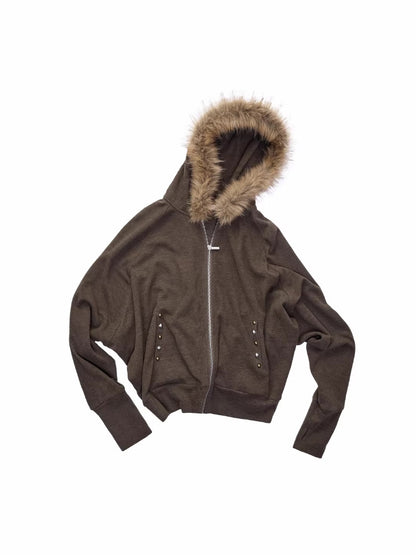 Studded Batwing Hoodie Set