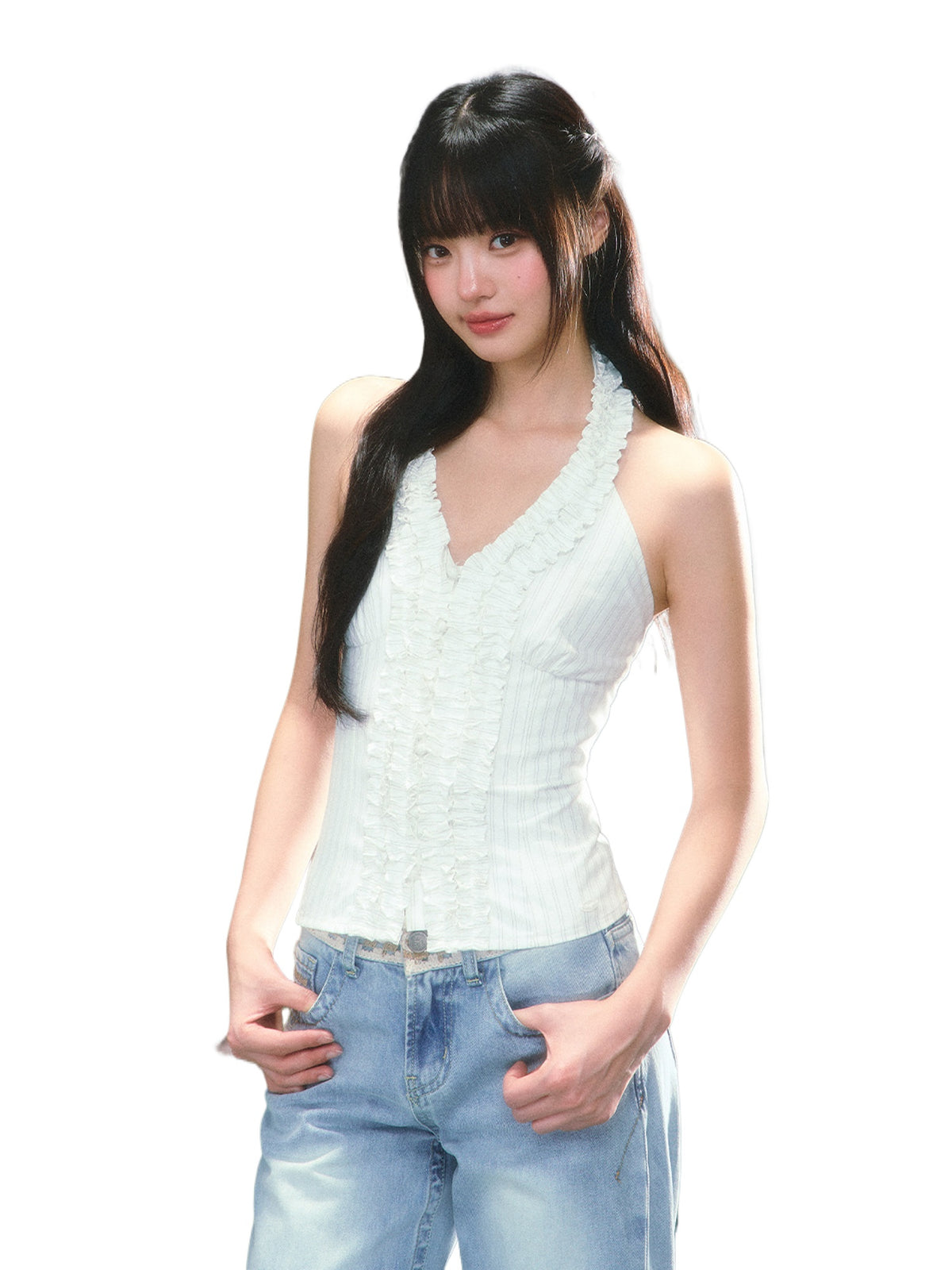 Ruffle Halter Top