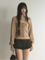 Argyle Knit Layer Set