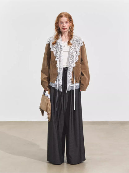 Suede Fog Oversized Jacket