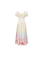 Florette Gradient Square Neck Dress
