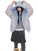 Faux Suede Cat Ear Jacket