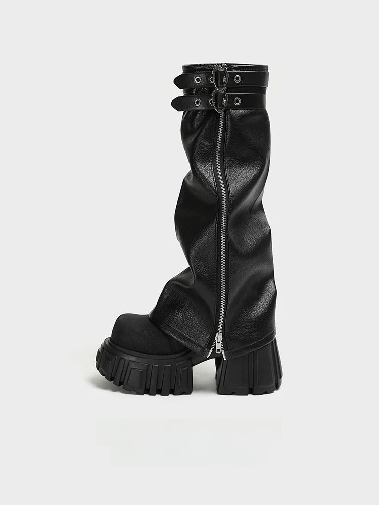 Platform Combat Boots