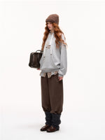 Apple Patch Two-Piece Layered Hoodie