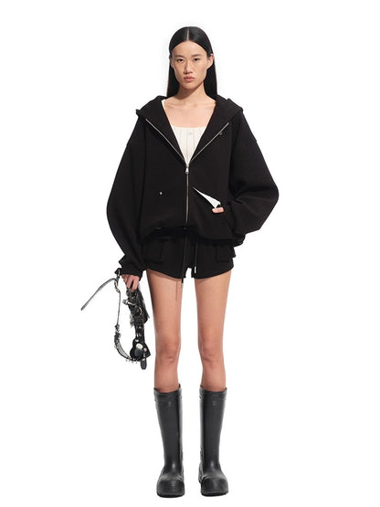 Black Wilderness Hoodie Jacket
