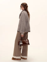Wool Embroidered Trim Pants