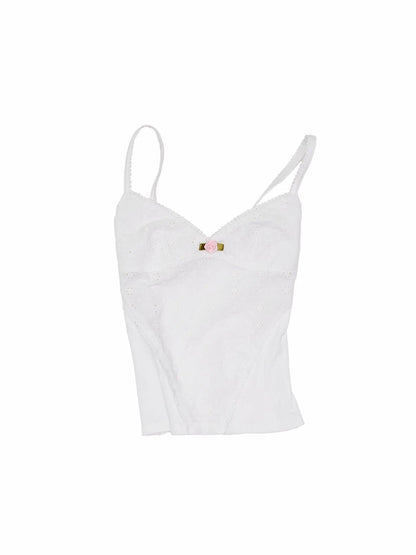 Rose Jacquard V-Neck Camisole
