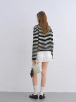 Tiered Lace Waistband Puffy Mini Skirt