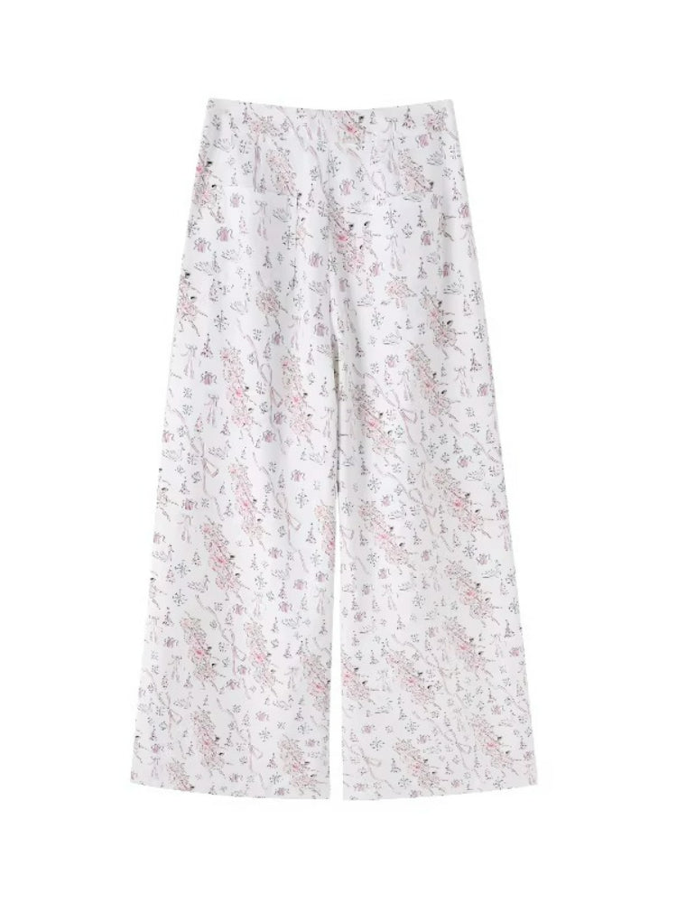 Swan Lake Wide-Leg Pants