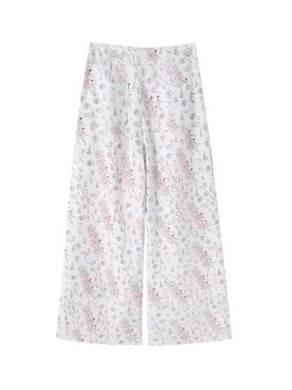 Swan Lake Wide-Leg Pants