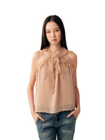 Ruffle Halter Cami Top