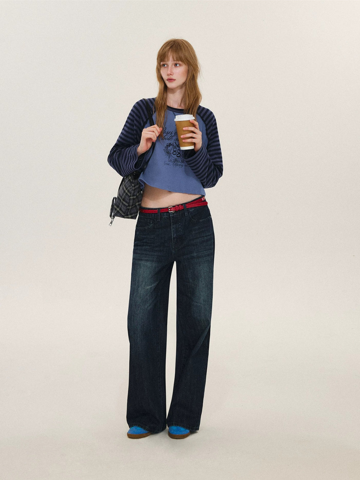 Vintage Contrast Raglan Top
