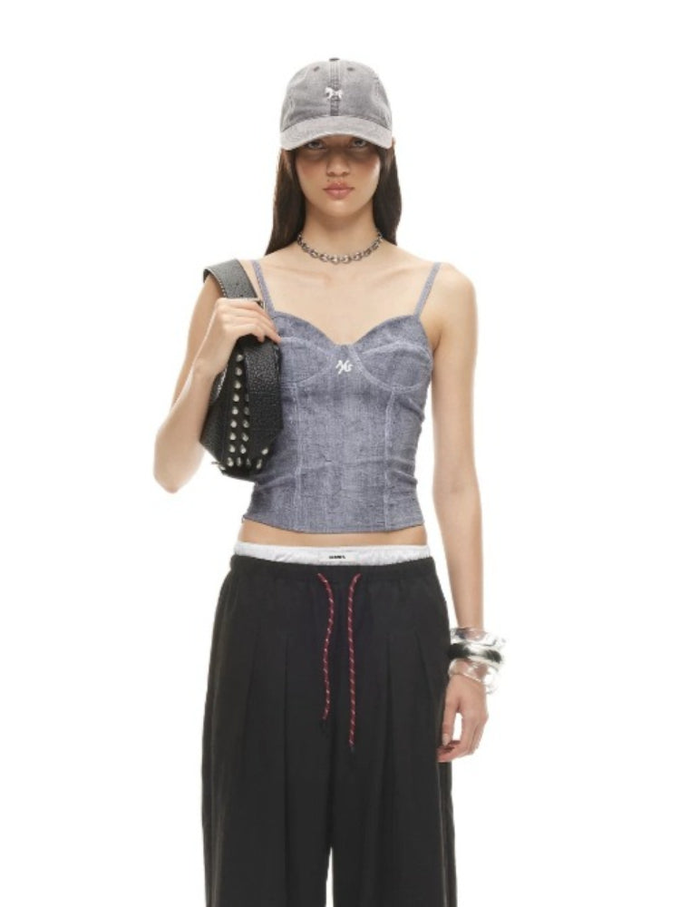 Verona Denim Corset Top