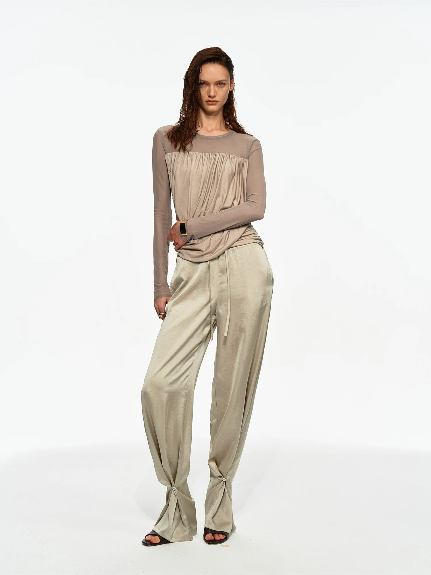 Satin Jogger Pants