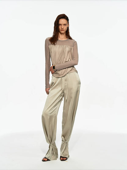 Satin Jogger Pants