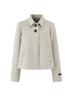 Korean Wool Blend Short Coat