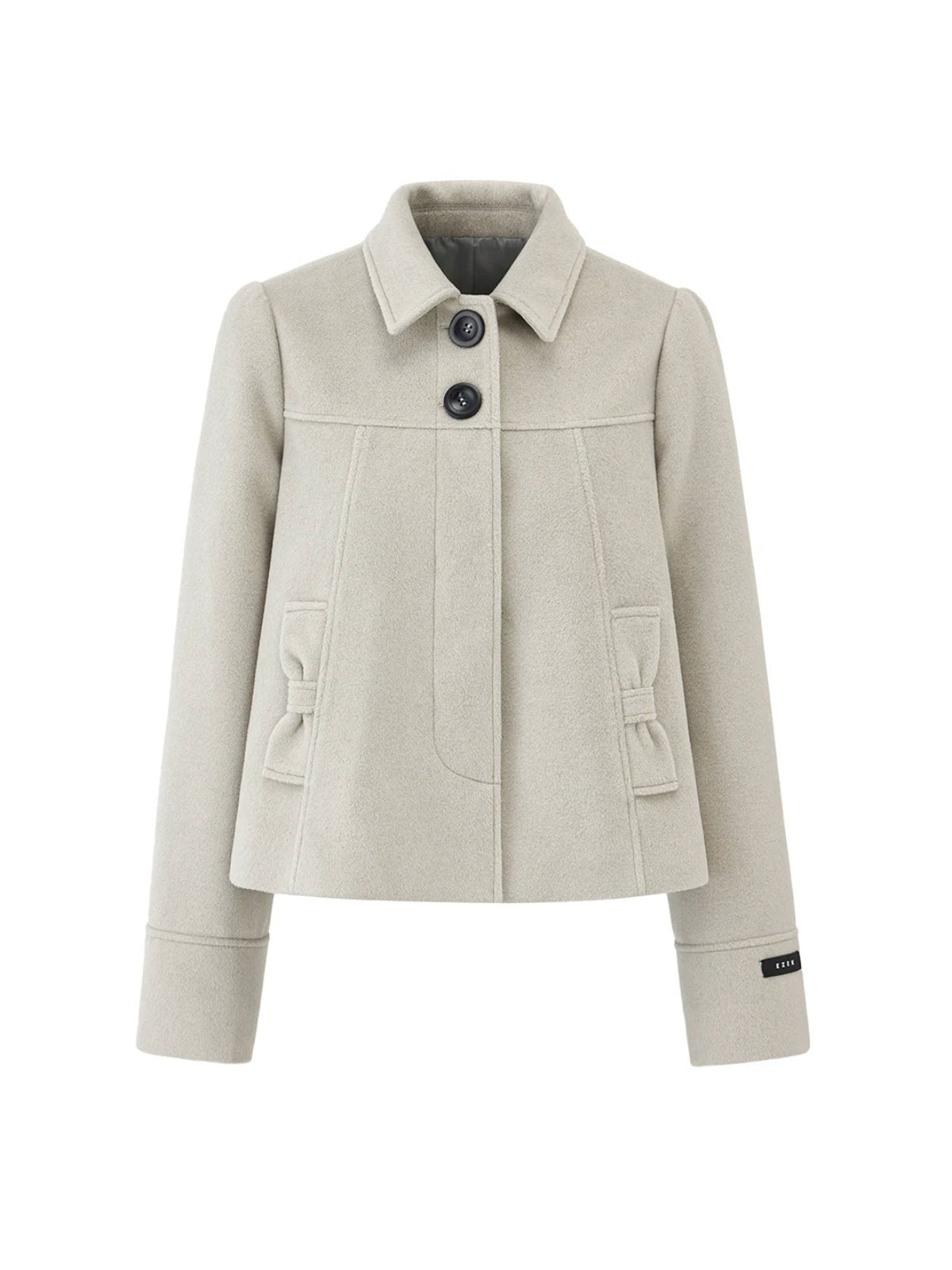Korean Wool Blend Short Coat