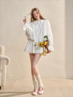 Embroidered Shirt Dress