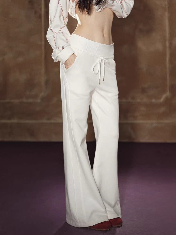 Asymmetric Off-Shoulder Sweatshirt Set