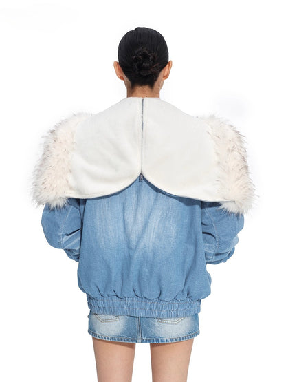 Lynx Denim Puffer Jacket