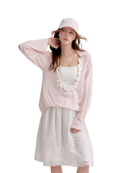 Ruffle Cloud Tee Set